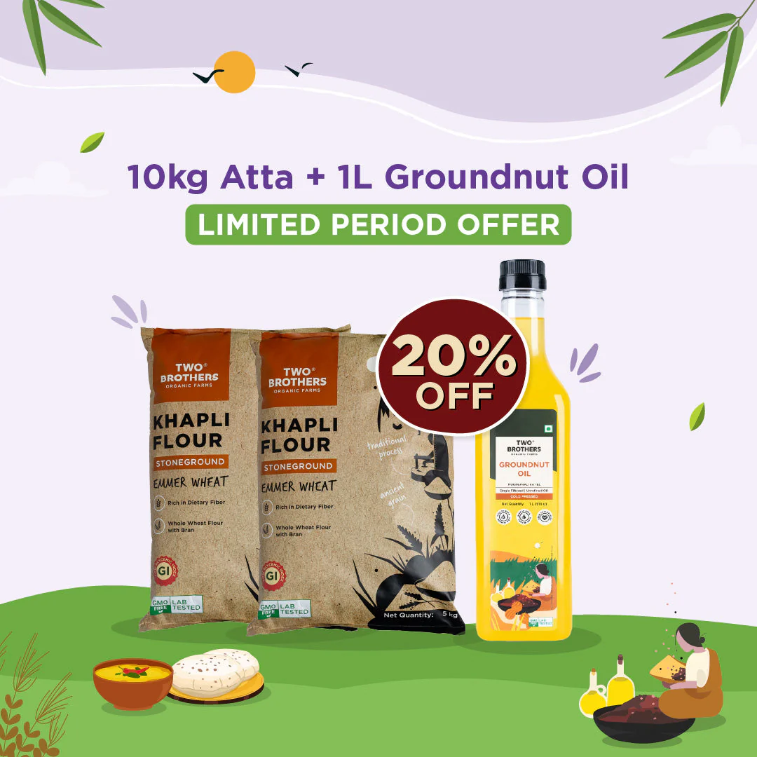 10kg Khapli Atta + Groundnut Oil 1L - Image 24