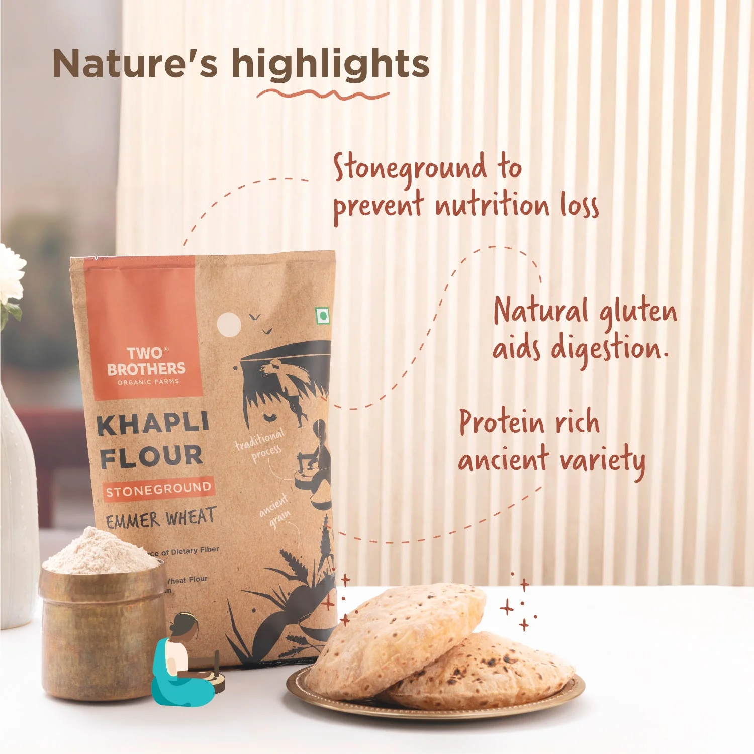 10kg Khapli Atta + Groundnut Oil 1L - Image 30