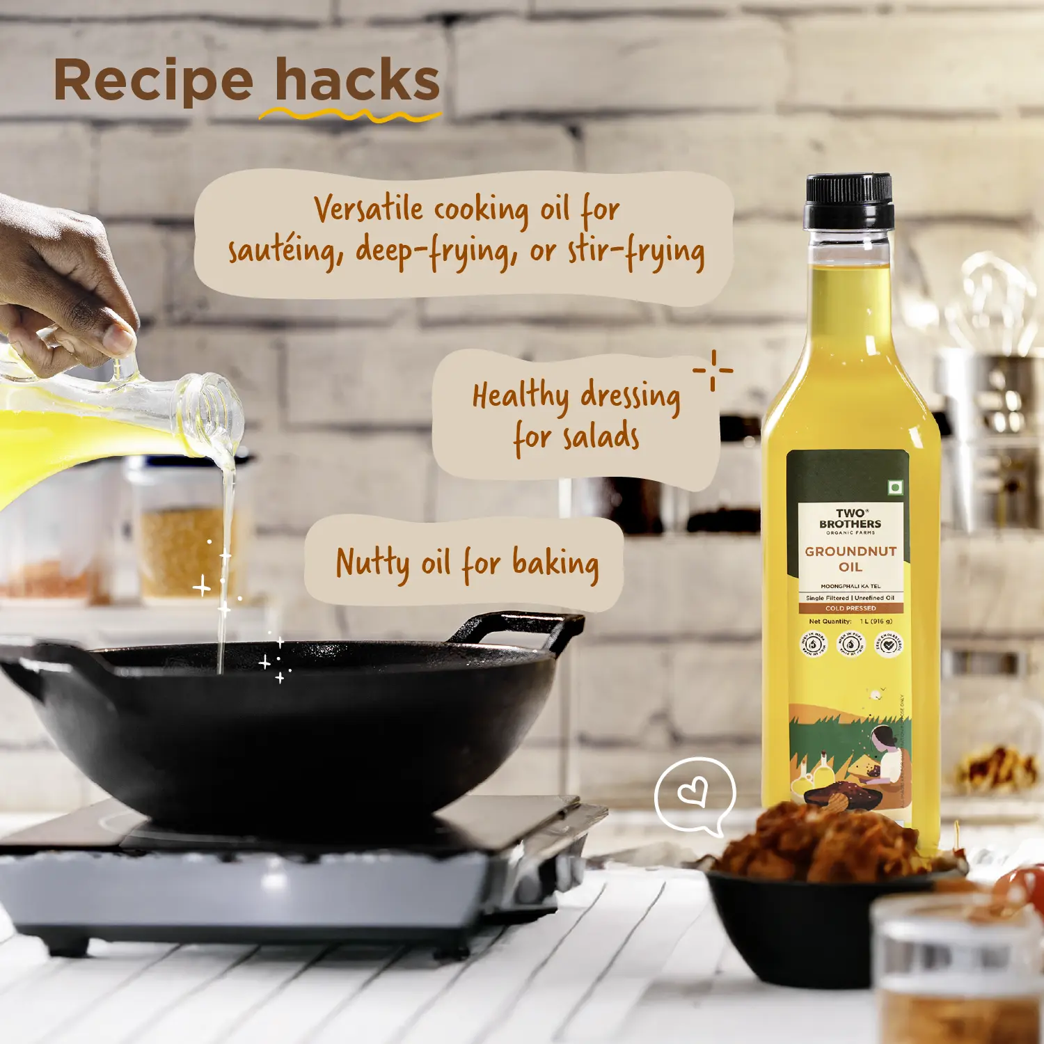 10kg Khapli Atta + Groundnut Oil 1L - Image 38