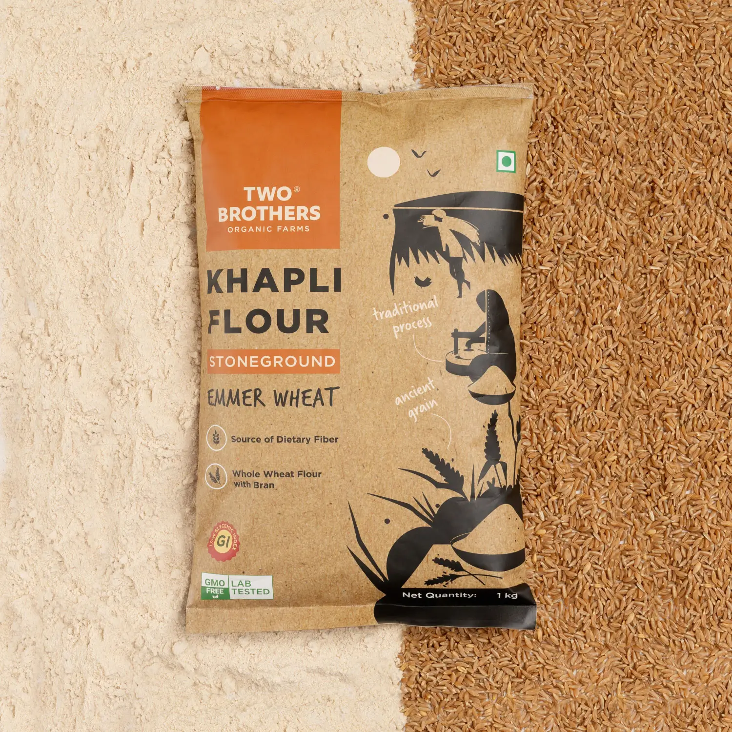 10kg Khapli Atta + Sugarcane jaggery crushed 500g - Image 25