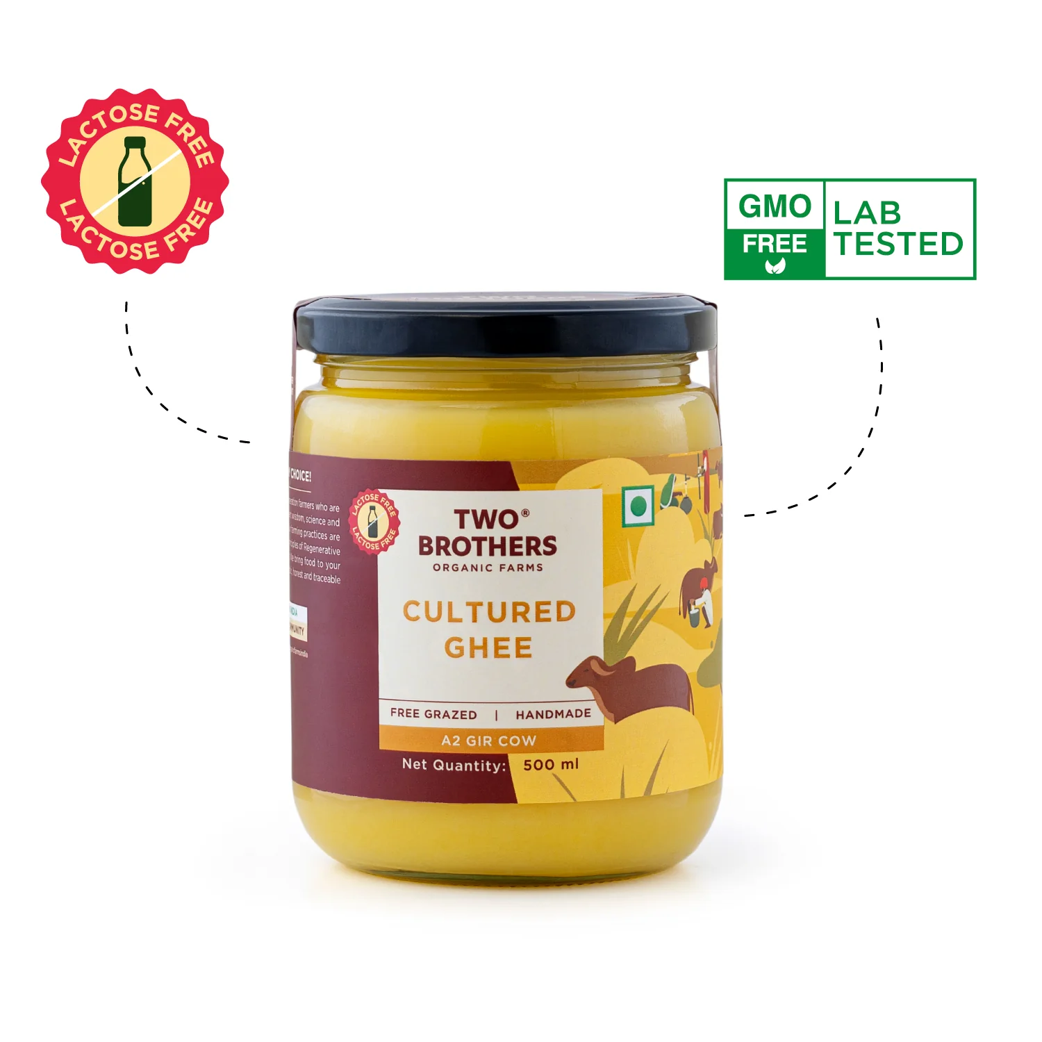 500ml A2 Cow Ghee +  Oil 1L - Image 6