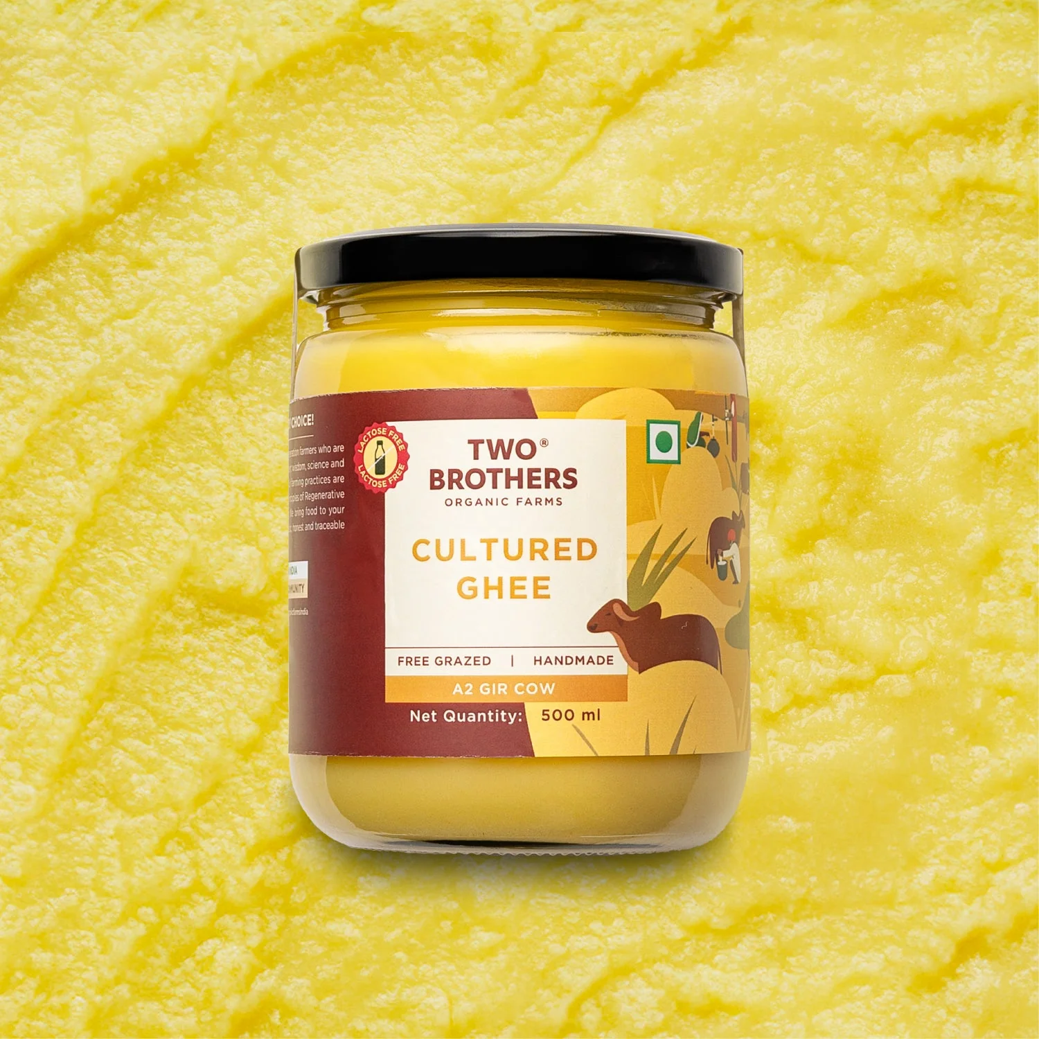 500ml A2 Cow Ghee + Sugarcane Jaggery Crushed Granular - Image 21
