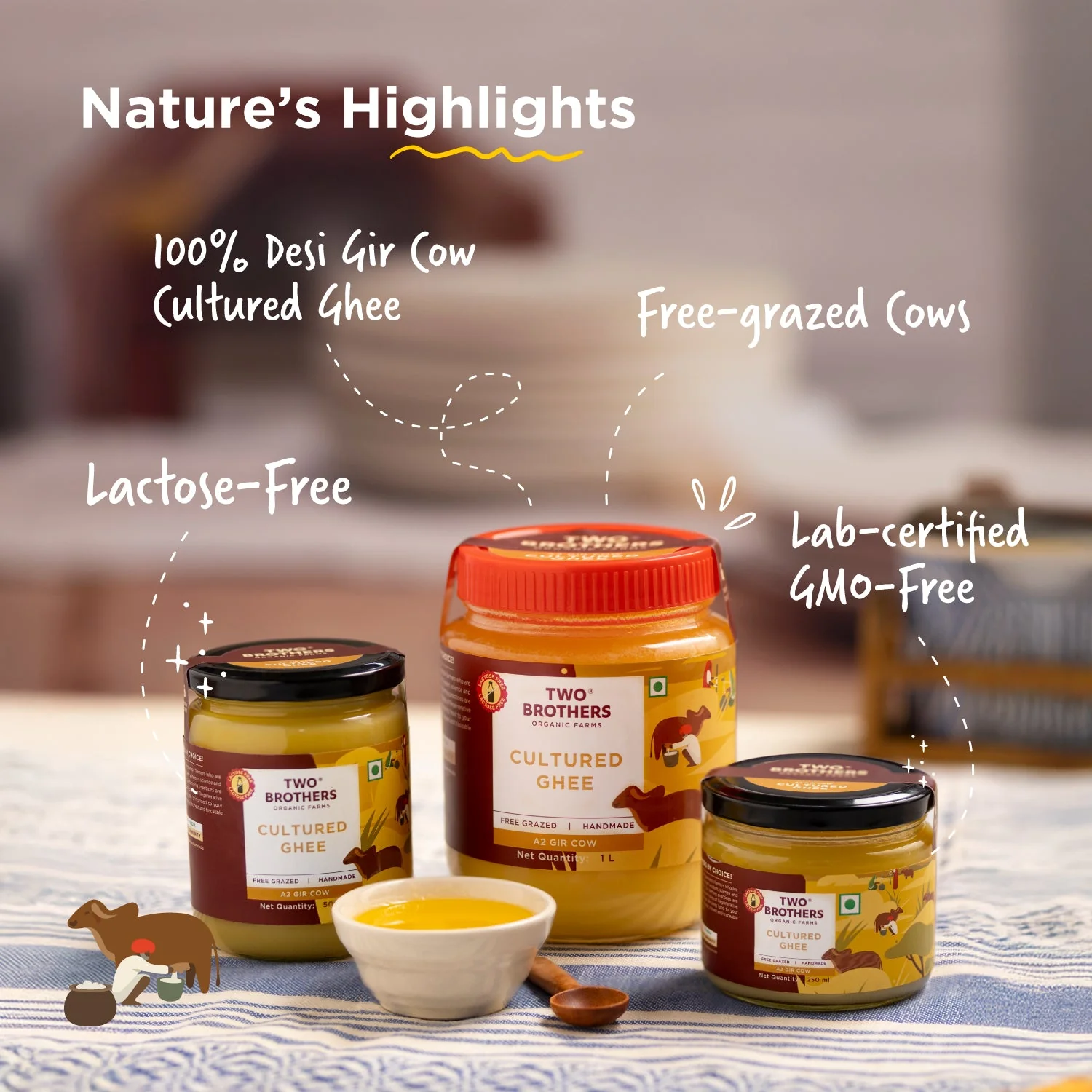 Free Khapli Atta(2kg) with A2 cultured ghee(500ml) - Gut health booster - Image 23