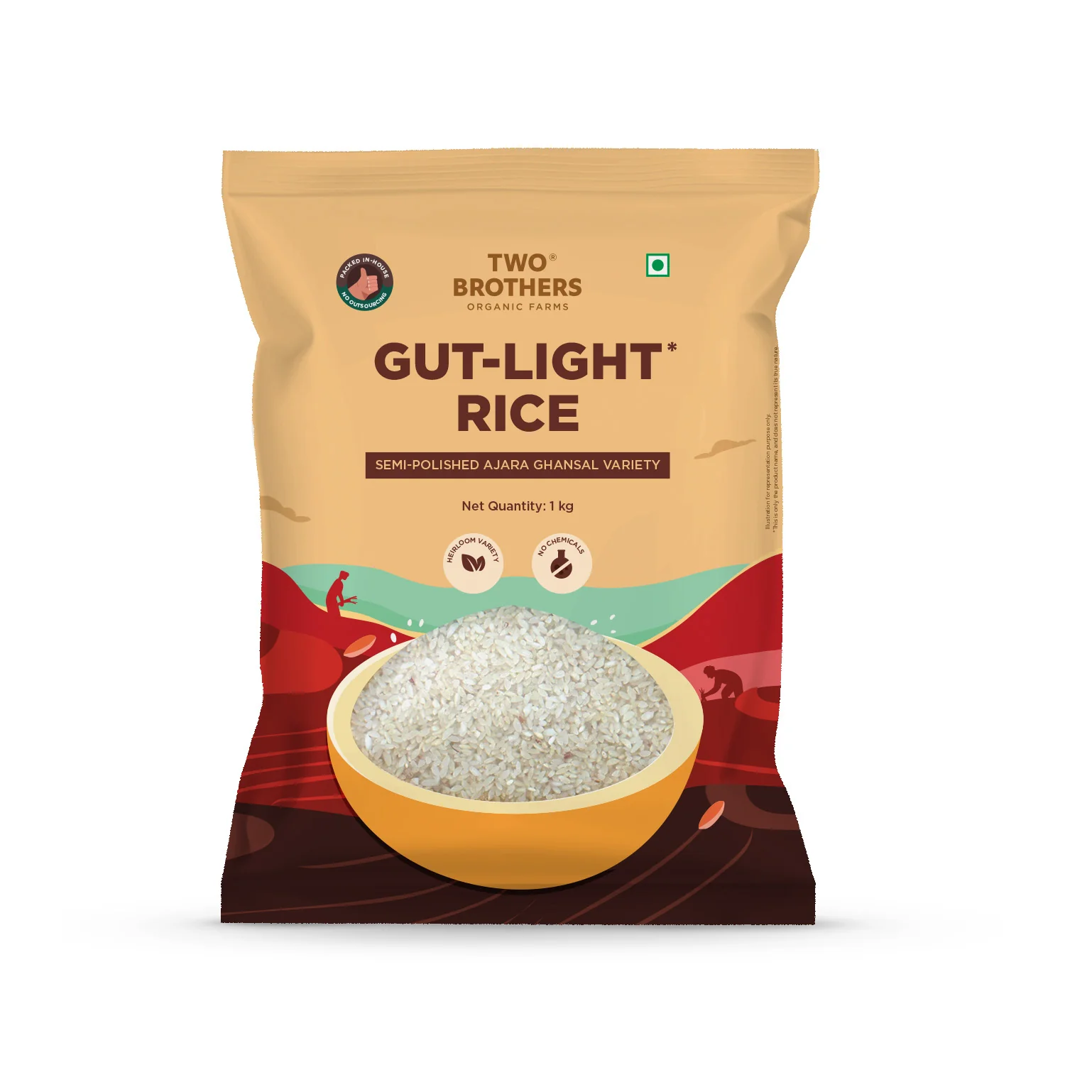 Ajara Ghansal Rice, Semi-Polished - Image 4