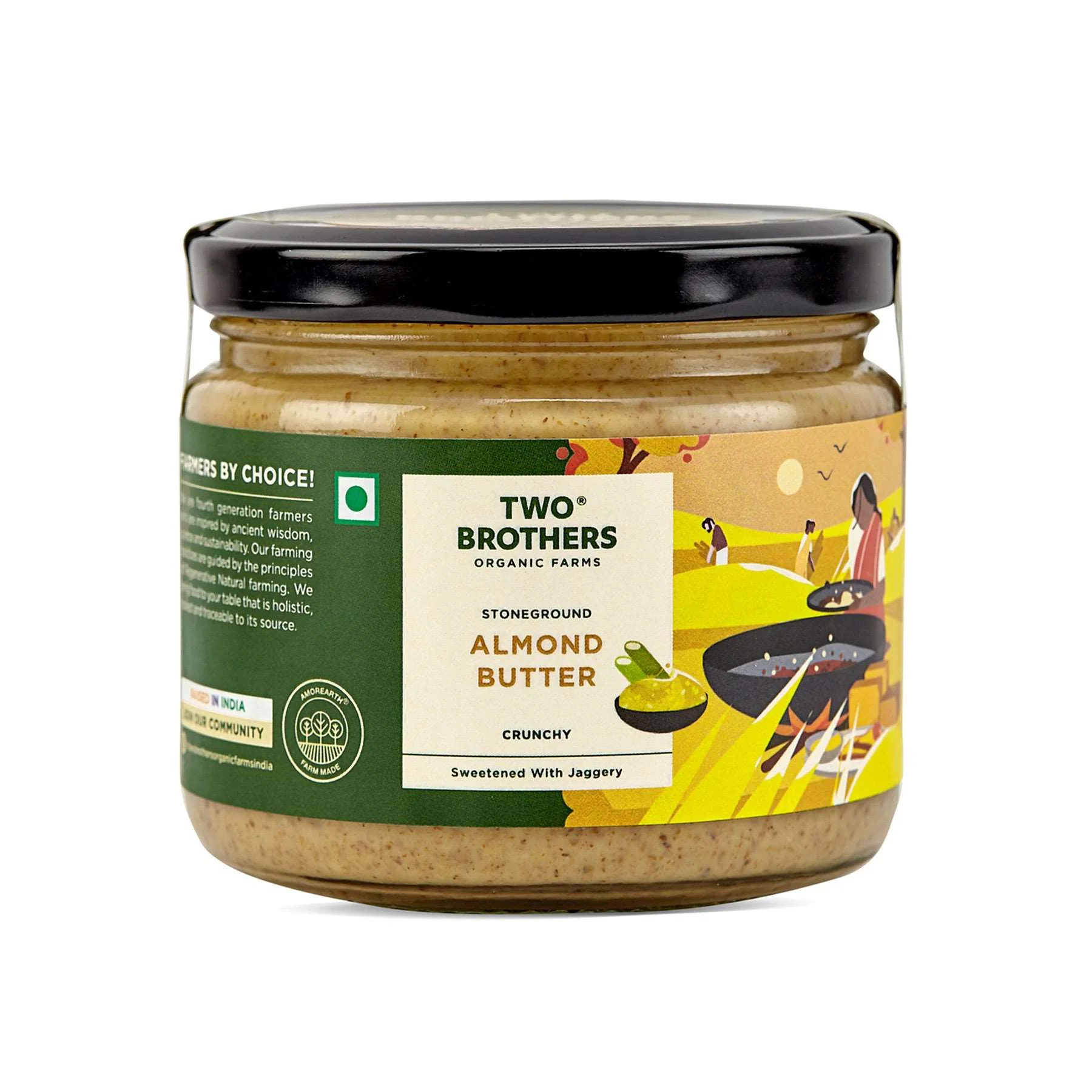 Almond Butter with Jaggery, Crunchy 300g - Image 3