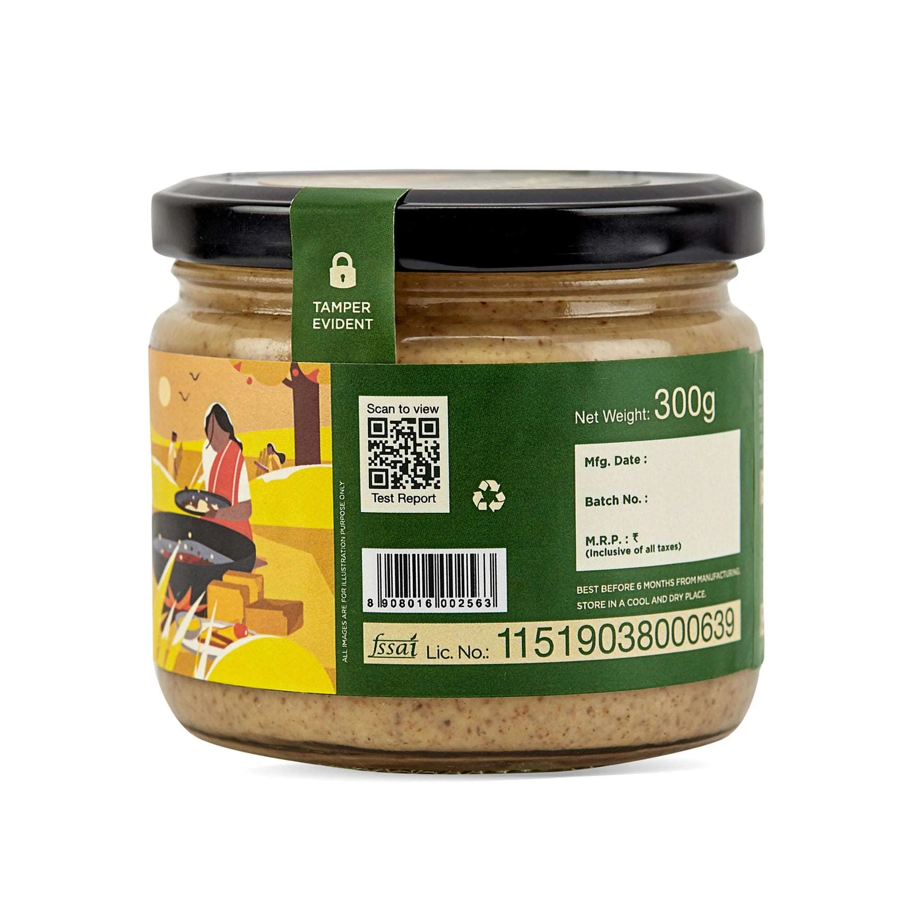Almond Butter with Jaggery, Crunchy 300g - Image 5