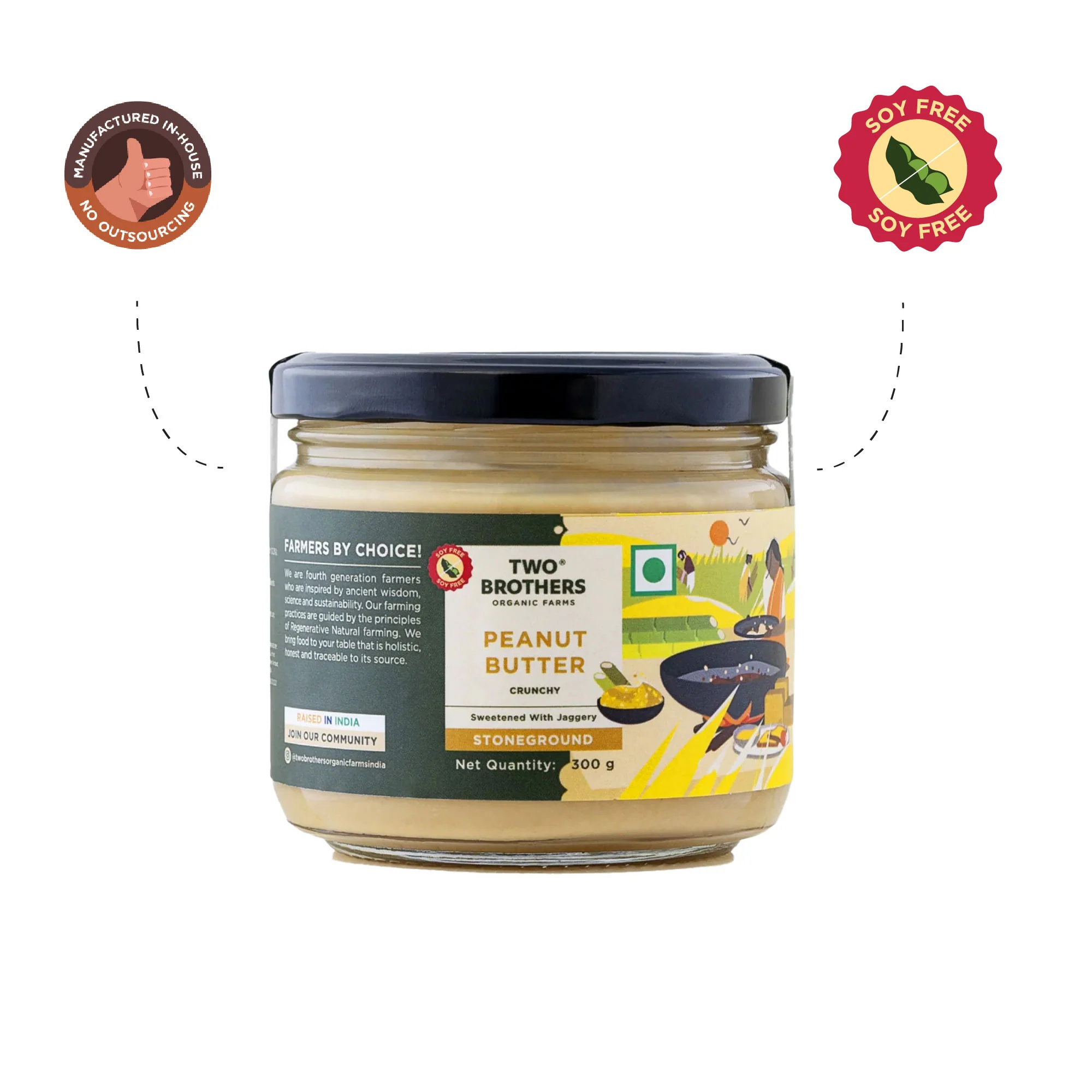 Peanut Butter, Crunchy with Jaggery, Stoneground - Image 11