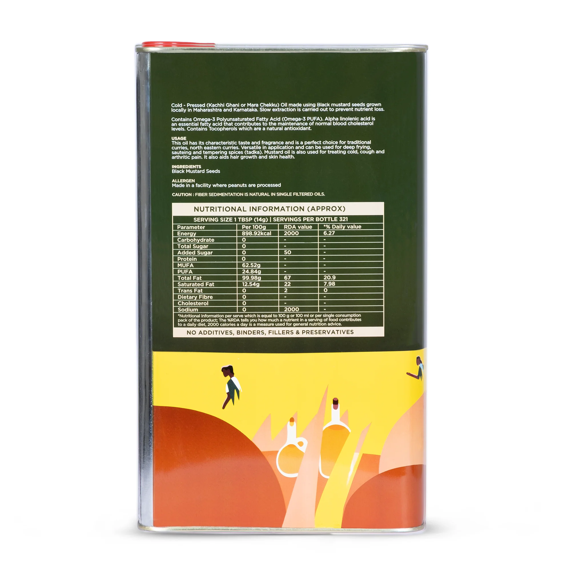 Black Mustard Oil I Cold-Pressed - 5 Ltr - Image 3