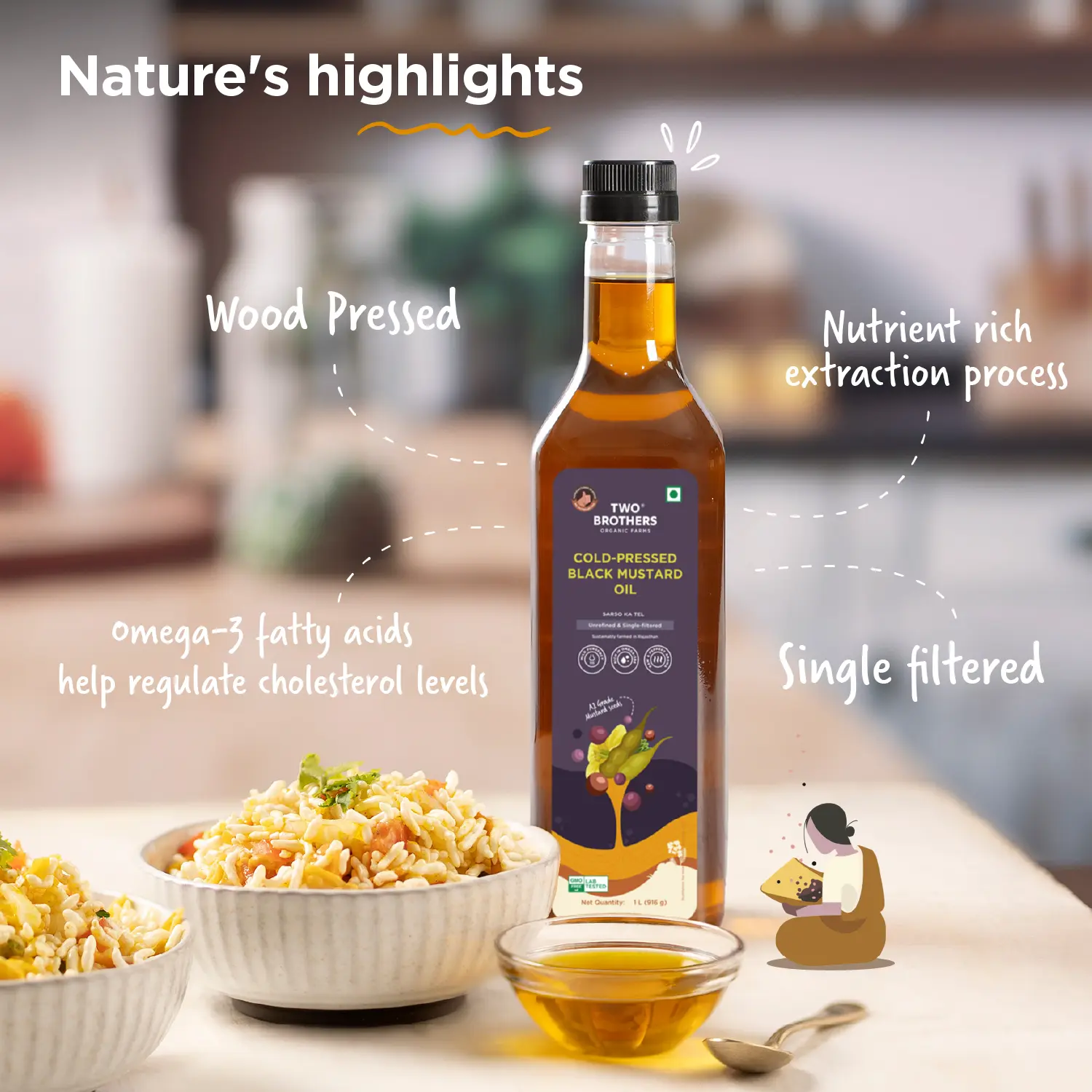 Black Mustard Oil I Cold-Pressed - Image 4