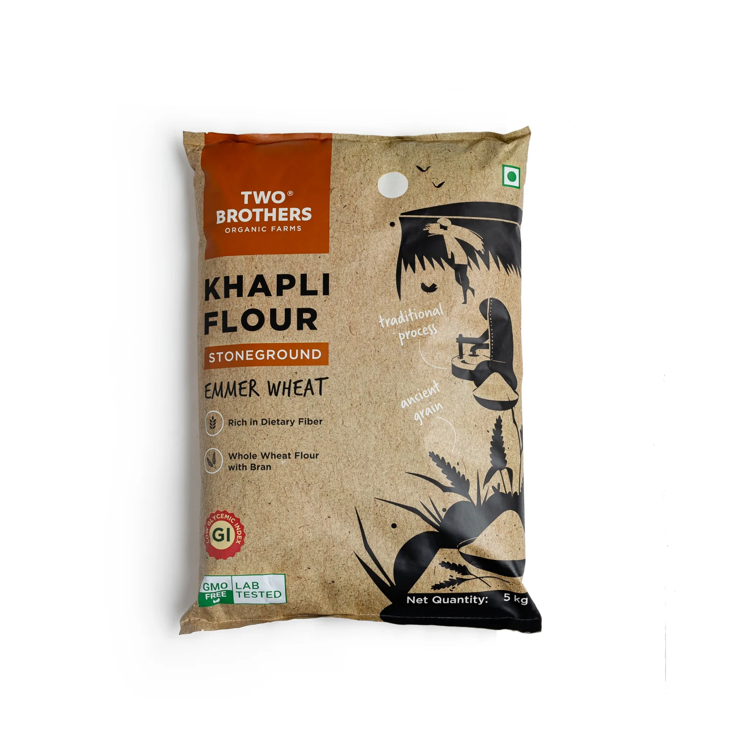 Khapli Wheat Flour (Emmer Wheat Flour) Atta Stone Ground - Image 10