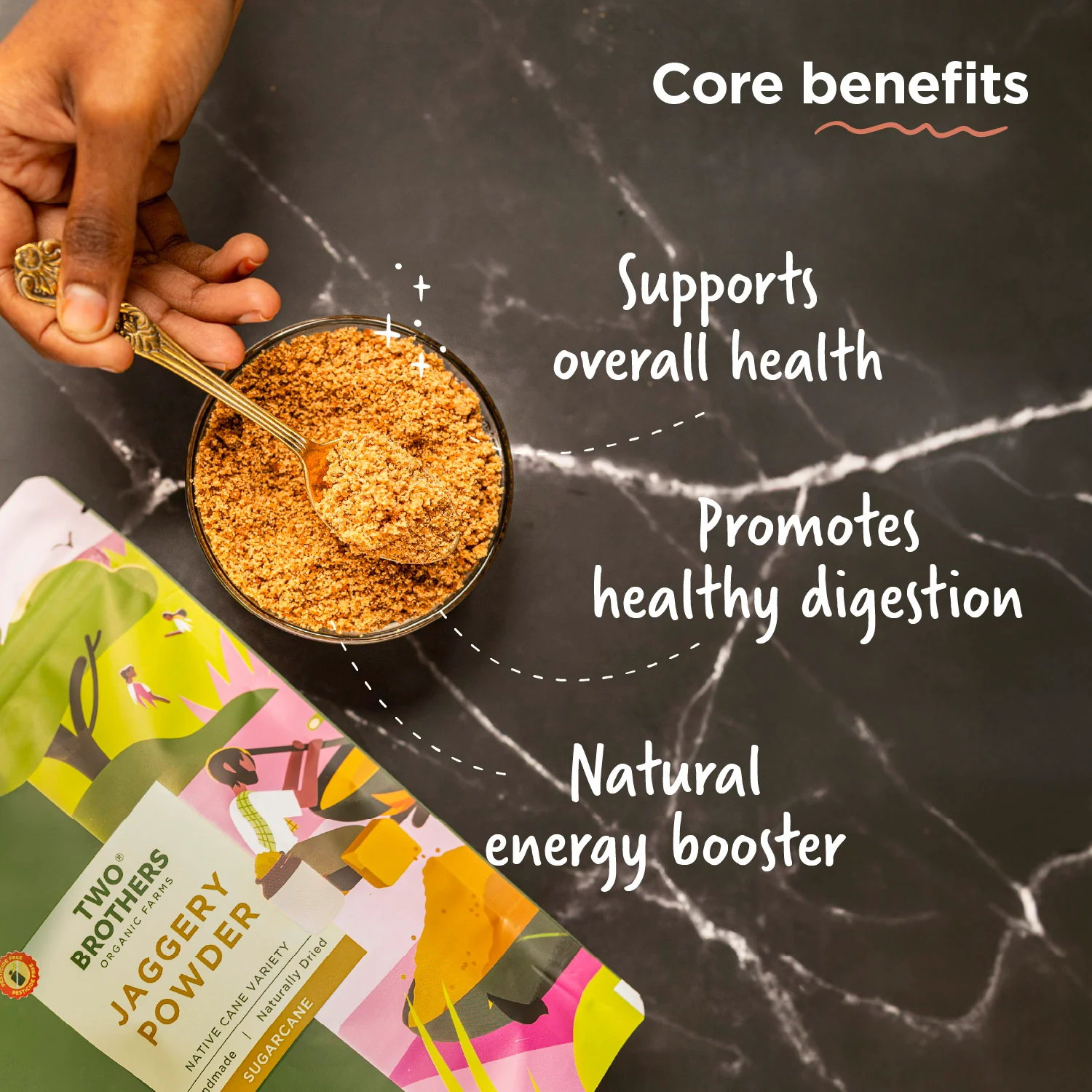 Sugarcane Jaggery, Crushed Granular - Image 8