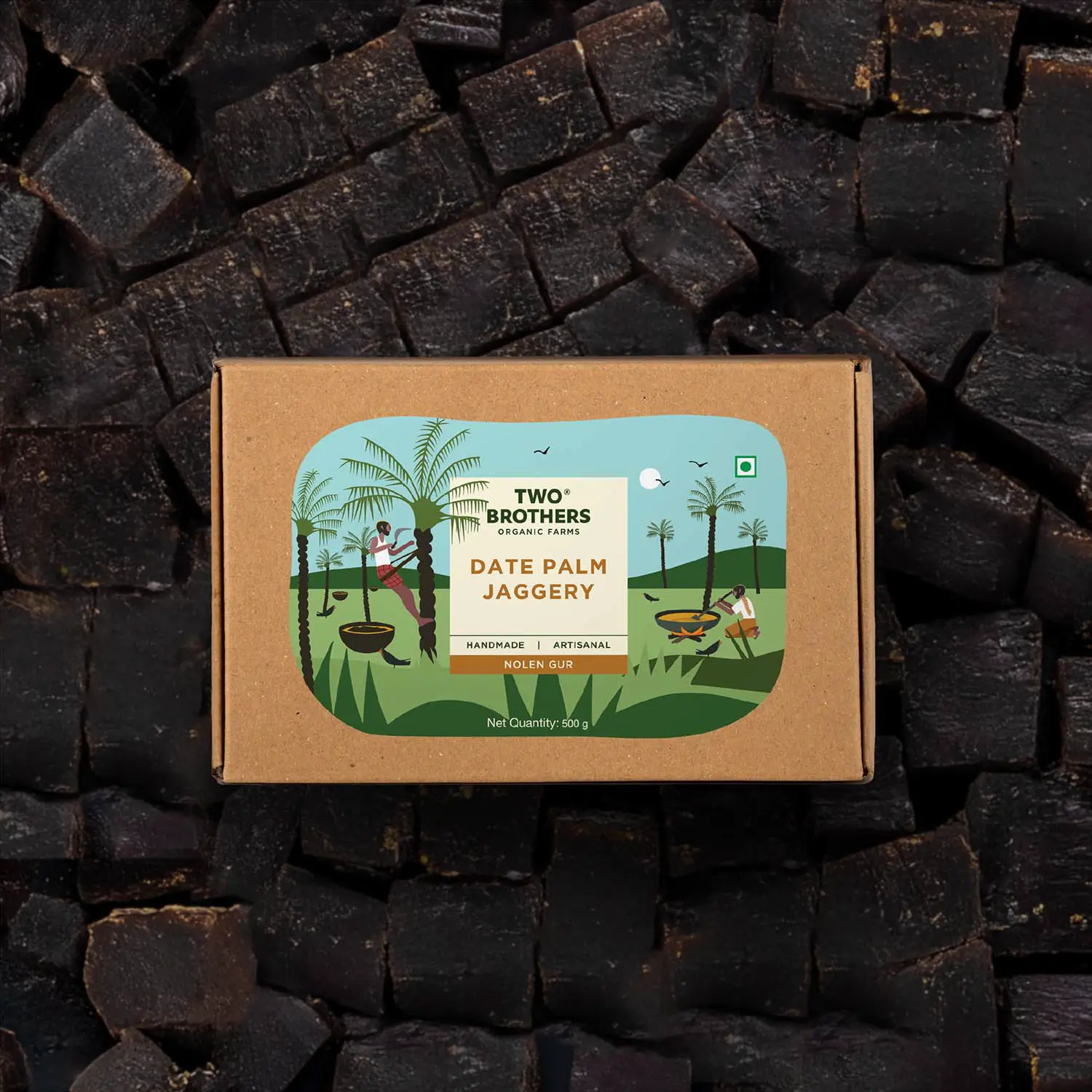 Date Palm Jaggery Solid, Pure Date Palm Sap
