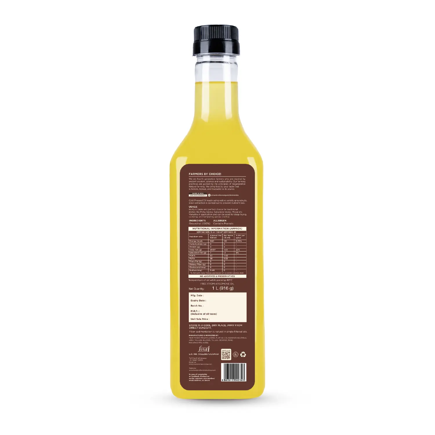 Groundnut Oil, Cold-Pressed, Single-filtered - Image 11