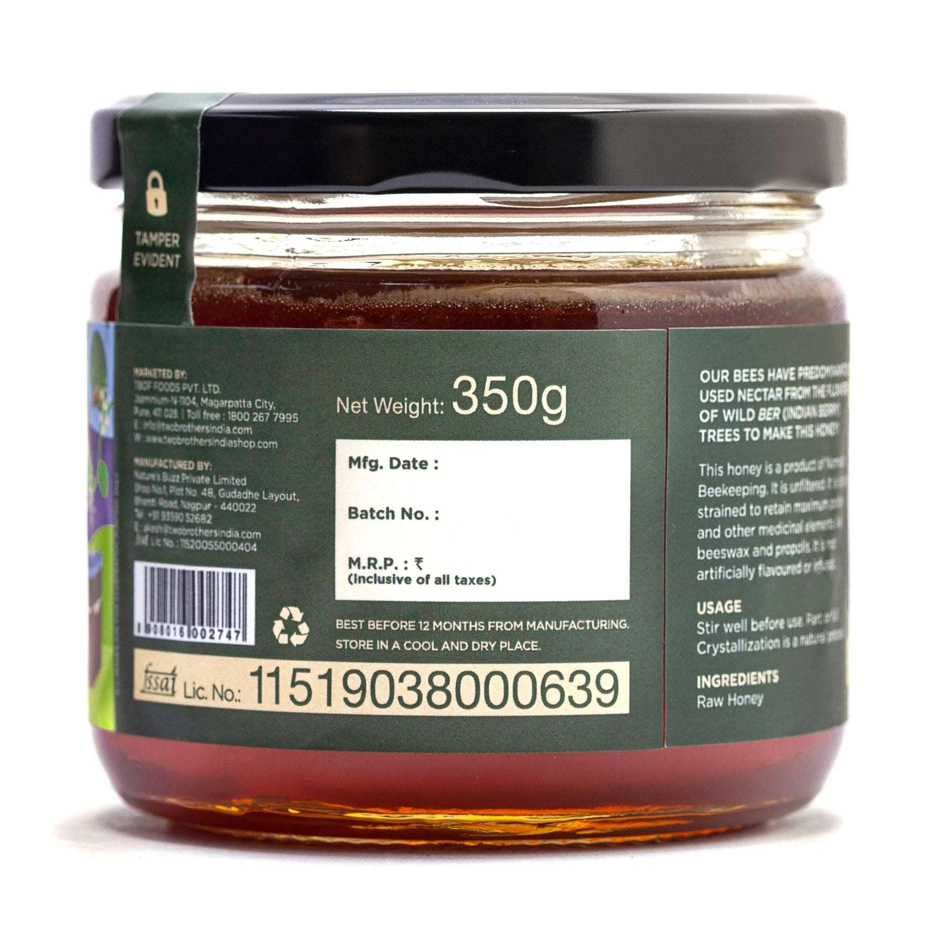 Indian Berry Honey, Raw Mono-Floral Unfiltered - Image 9
