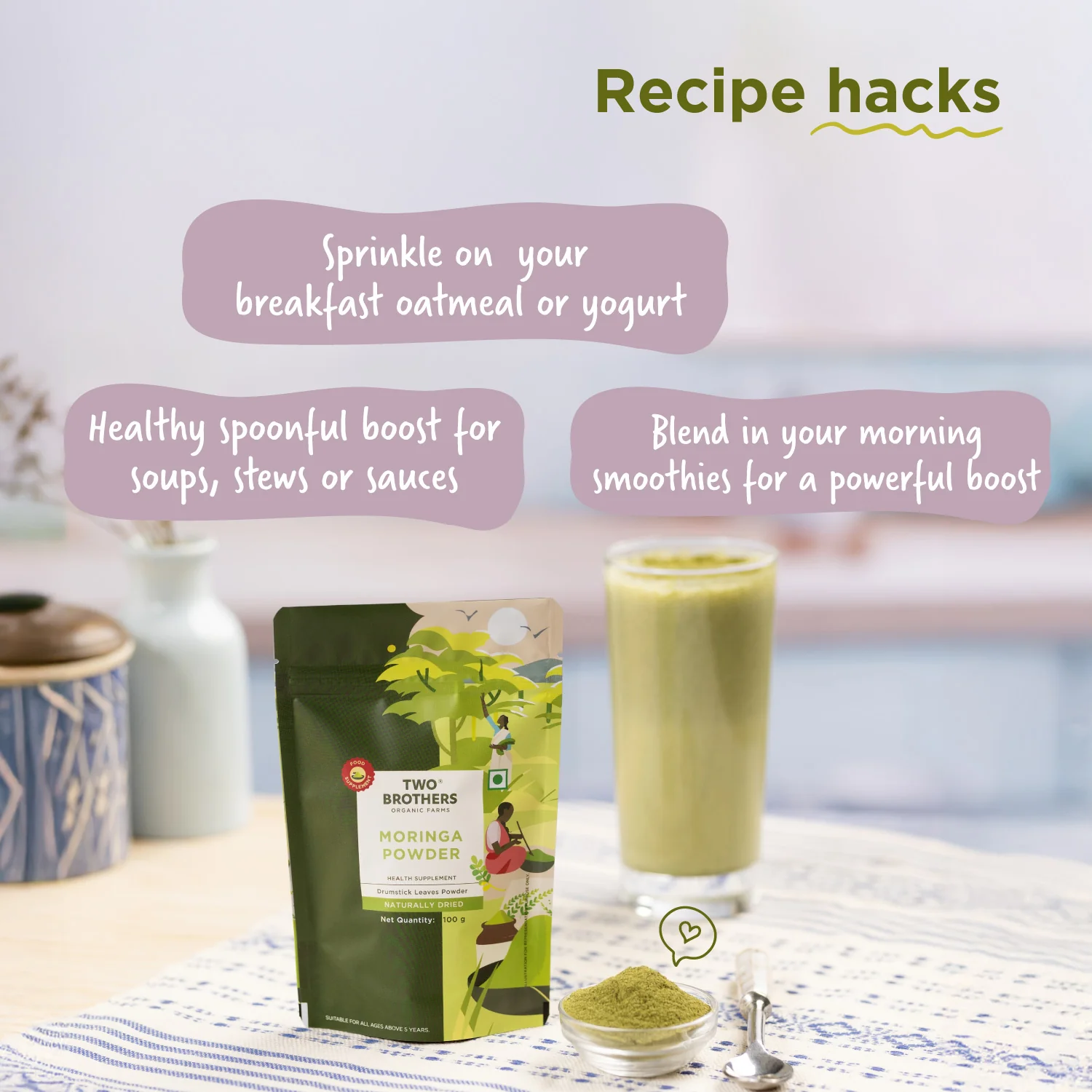 Moringa Powder, Chemical-Free Lab-Tested -BYOB - Image 5