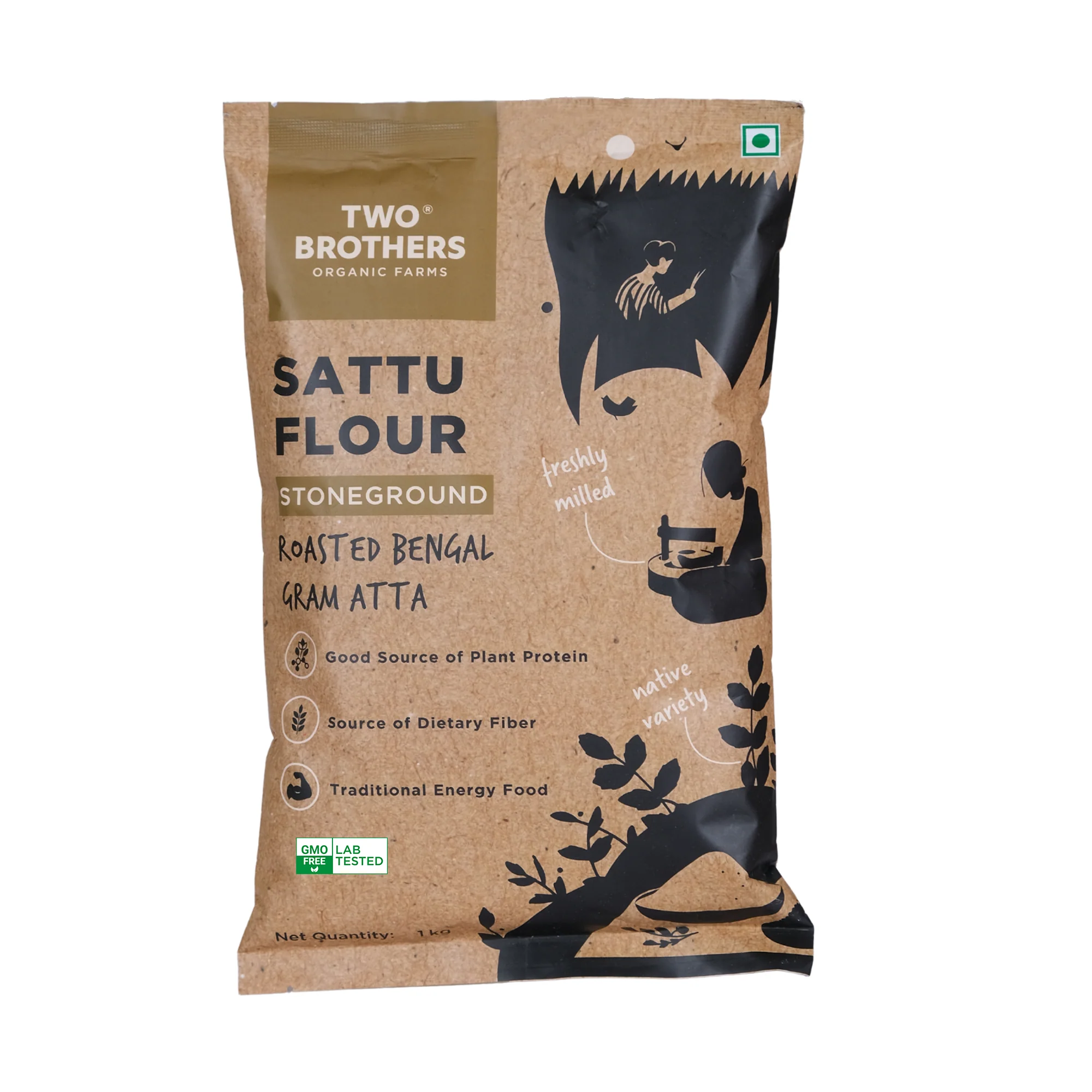 Sattu Atta, Stoneground 1kg -BYOB - Image 9
