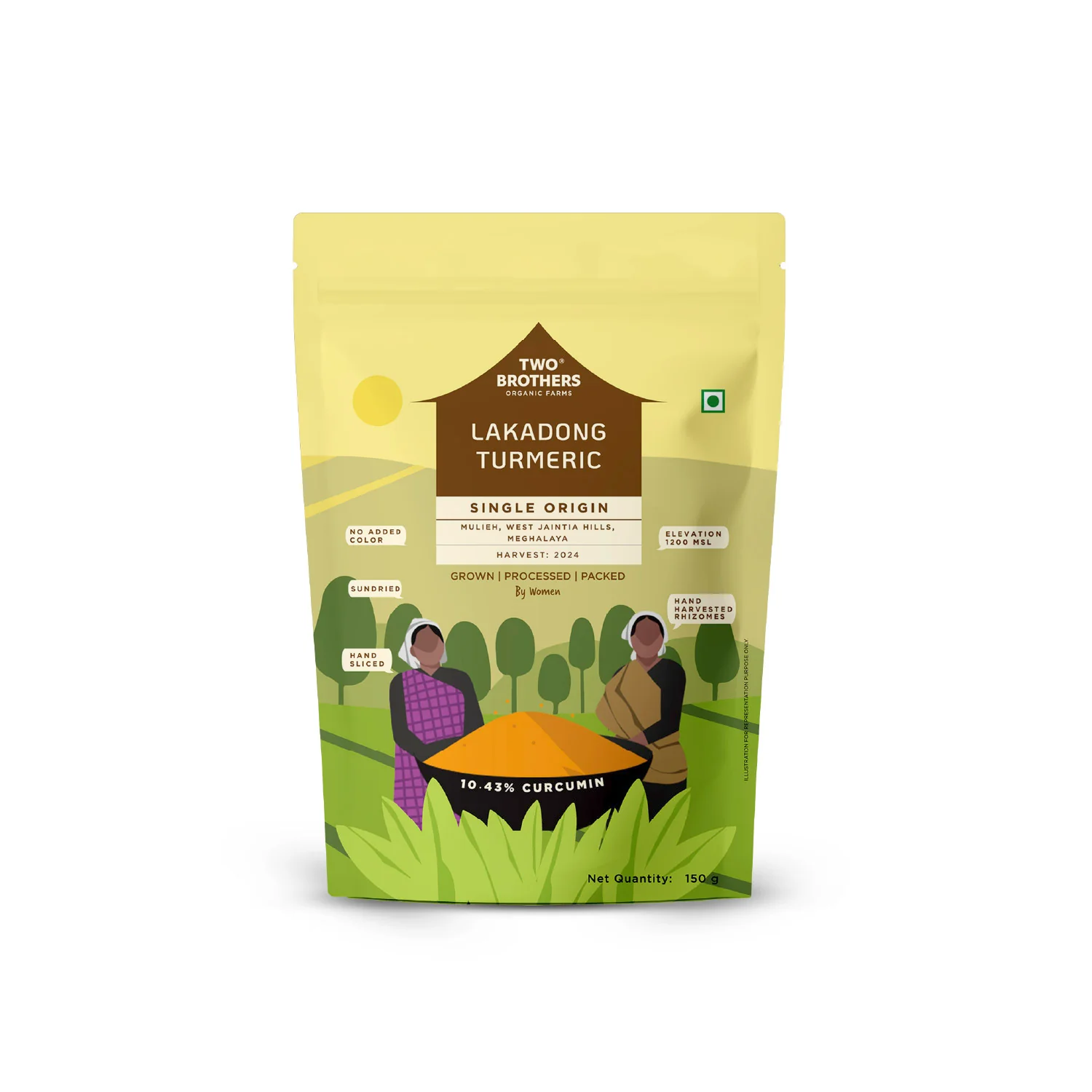 Single Origin Lakadong Turmeric Powder 150g - Image 8