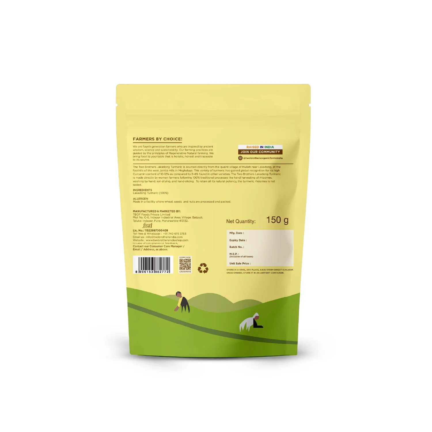 Single Origin Lakadong Turmeric Powder 150g - Image 9